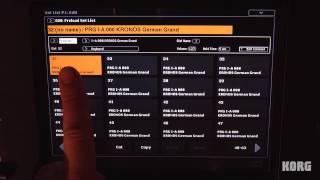Kronos Music Workstation  Set List Mode  In The Studio With Korg [upl. by Aoniak813]