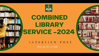 Combined library service interview post [upl. by Babette]