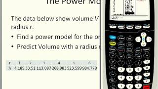 Power Regression on the TI84 [upl. by Ybrad804]