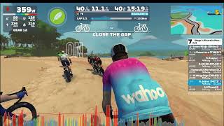 Cat A Pain Cave  Zwift Stage 3 Pinarello Powered  Turf N Surf  Steering Showcase [upl. by Louis]