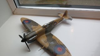 Airfix 148 Spitfire Vs Messerschmitt DDs Pt1 [upl. by Aisek600]