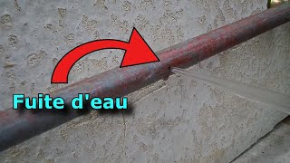 Comment réparer une fuite deau sans couper leau [upl. by Enomor]