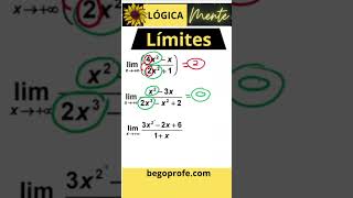 LÍMITES Indeterminación infinito entre infinito educaciónmatemática maths educacionmatematica [upl. by Yecrad]