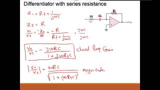 OP Amp Applications Differentiator [upl. by Armilla329]