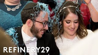 The Deep Meaning Behind An Orthodox Jewish Wedding  World Wide Wed  Refinery29 [upl. by Nosnehpets111]