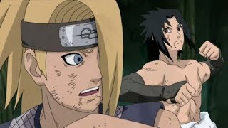 Sasuke vs Deidara Full Fight English Sub [upl. by Leizahaj]