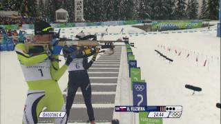 Biathlon Women 10Km Pursuit Complete Event  Vancouver 2010 [upl. by Yelha]