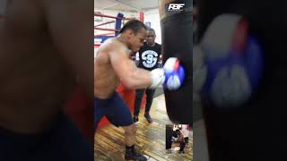 ANTHONY YARDE DESTROYS THE PUNCHBAG CHALLENGE SHOWS ARTUR BETERBIEV KNOCKOUT SHOTS Shorts [upl. by Niddala124]