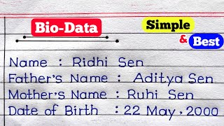 How to Wedding Biodata Ready in MS Word  MS Word में शादी के लिए बायोडाटा कैसे बनाए  Biodata [upl. by Aidnis]