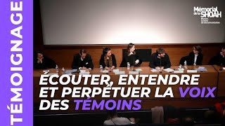 Écouter entendre et perpétuer la voix des témoins [upl. by Constantino]