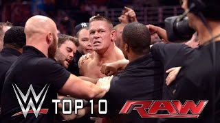 Top 10 Raw moments  September 15 2014 [upl. by Ziguard]