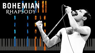 Bohemian Rhapsody  Piano Karaoke  Accompaniment  Piano Tutorial [upl. by Mandeville371]