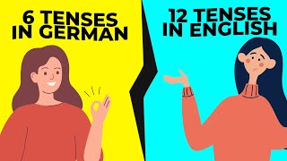 6 German vs 12 English Tenses When to Use Which  B1 German Grammar [upl. by Anyl]