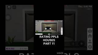 Rating ppls houses part 11 in bloxburg [upl. by Nonnelg210]