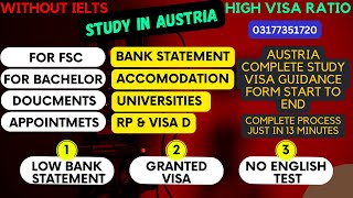 Austria Study Visa Hacks That Everyone Should Know l Austria Study Visa Process l Austria Study Visa [upl. by Mharba]