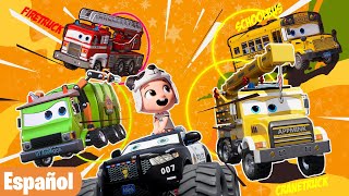 👍 Impresionantes Camiones y Amigos de Autos 🚗🚚 Genial Aventura para Niños 🌟 appMinkEspañol Nursery [upl. by Nedak]