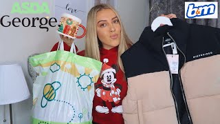 ASDA HAUL GEORGE CLOTHING HOME amp CHRISTMAS BITS BampM too [upl. by Eberhard]