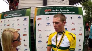 Rohan Dennis JaycoAIS credits his teammates for his national championship victory [upl. by Eelir]