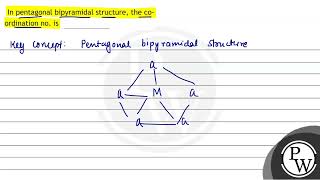 In pentagonal bipyramidal structure the coordination no is [upl. by Ilario]