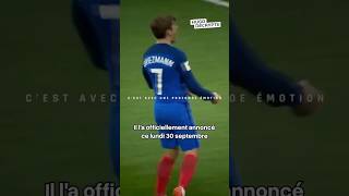 Antoine Griezmann prend sa retraite internationale [upl. by Euqinahs254]