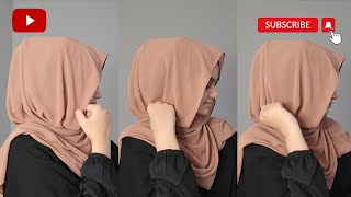 Flowy Hijab Tutorial 2024  Easy And Flowy Hijab Style  Viral Hijab Style  1 Minute Hijab Tutorial [upl. by Nhguahs]