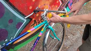 How to wrap a handlebar tape to a Surly Corner Bar  greppcc [upl. by Erdried]