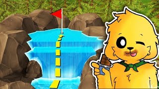 ¡HOYO IMPOSIBLE EN LA CASCADA DE AGUA TROLL 😂🌊 MIKECRACK EN GOLF CON LOS COMPAS [upl. by Elam629]