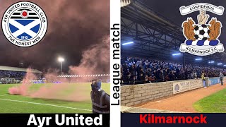 Disasterous first 16 mins costs the Honest men  Ayr United Vs Kilmarnock AYRshire derby vlog [upl. by Noved]