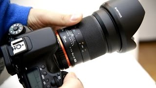 Samyang 35mm f14 AS UMC lens review with samples fullframe and APSC [upl. by Sirotek719]