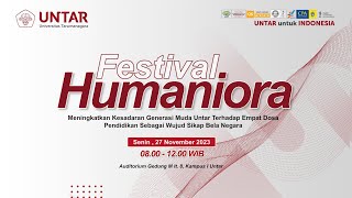 Seminar Humaniora 2023 Universitas Tarumanagara  Senin 27 November 2023 [upl. by Aisad]