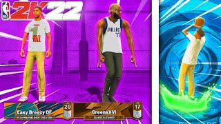 THE BEST 2v2 LINEUP BUILDS IN NBA 2K22 PARK NEW META LINEUP  BEST BUILDS FOR 2s COURT NBA2K22 [upl. by Demahom658]