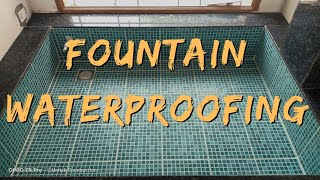 How to fix leaking Fountain  Waterproofing Epoxy Grout tilegrout weber [upl. by Baniaz888]