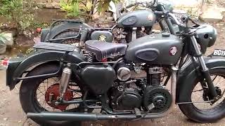 unik motor kustom mesin diesel ruggerini seperti BSA [upl. by Toiboid]