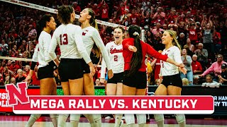 You Have to See This Insane Rally Between Nebraska amp Kentucky  Nebraska Volleyball [upl. by Eiznik904]