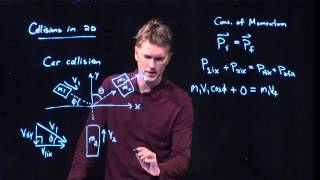 Momentum Collisions in 2D [upl. by Merriott]