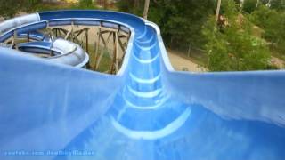 Jungle Rapids Tube Slide HD POV Noahs Ark Waterpark [upl. by Bunker]