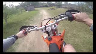 KTM 250 2 STROKE EXC RIPS  2004 ktm 250 exc  First ride [upl. by Koslo]