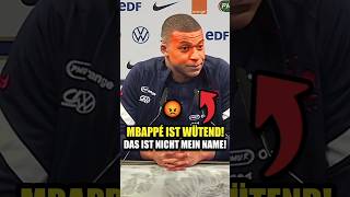 Mbappé hat genug Falsche Aussprache seines Namens nervt ihn total 😡 [upl. by Kin]