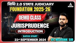 विधि 20  Demo Class on Jurisprudence  Batch Starts 21st September 2024  By Nishank Sir [upl. by Paxon]