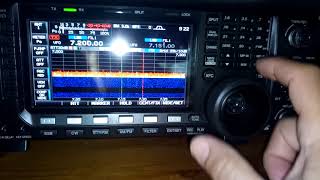 Icom 7600 Memory channel adding [upl. by Nerrawed700]