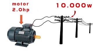 How to turn a 20hp motor into a 250v generator [upl. by Cadel]