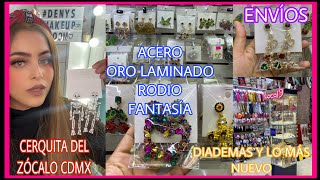 ACCESORIOS DE RODIO  ACERO  ORO LAMINADO  FANTASÍA Y MUCHO MÁS DESDE 25 PESOS EN EL CENTRO CDMX [upl. by Kirt]