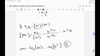 285 Zadaci iz hemije  pH  pOH i konstanta hidrolize srednji nivo 48deo [upl. by Moise394]