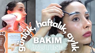 DEV bakım rutini 🧼🧼 LAZER EPİLASYON KAŞ AÇMA MANİKÜRPEDİKÜR DUŞ KESE [upl. by Alta]