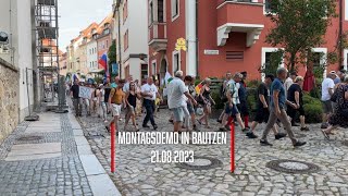 Montagsdemo in Bautzen 21082023 [upl. by Emirej]