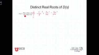 L12 7 2Laplace Trans Partial Fraction Distinct Real Roots [upl. by Enimassej]