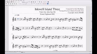 Inkwell Island Three Alto Sax Music Sheet  Cuphead [upl. by Iad614]