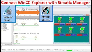 How to connect WinCC Explorer V75 with SIMATIC Manage V56 [upl. by Ahsenav]