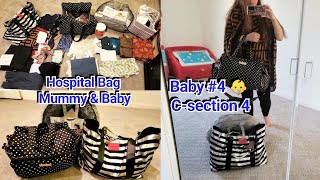 Packing My Hospital Bag Repeat Csection 4 Baby 4 is Almost Here 38 weeks pregnant 🤰2022 [upl. by Maltzman]