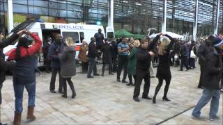 Salsa Flash Mob at Highams Park Xmas Fayre 2014 [upl. by Bluefield]